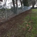 Chainlink wire with clipex fence posts