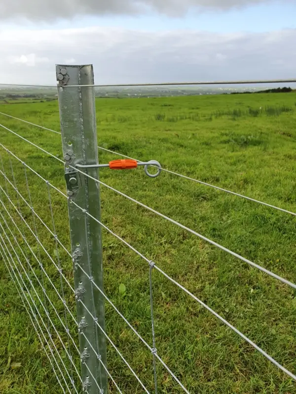 clipex offset bracket on fence in field