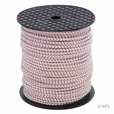 Bungee rope for electric fence gaps
