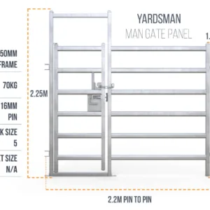 Yardsman Man Gate Panel