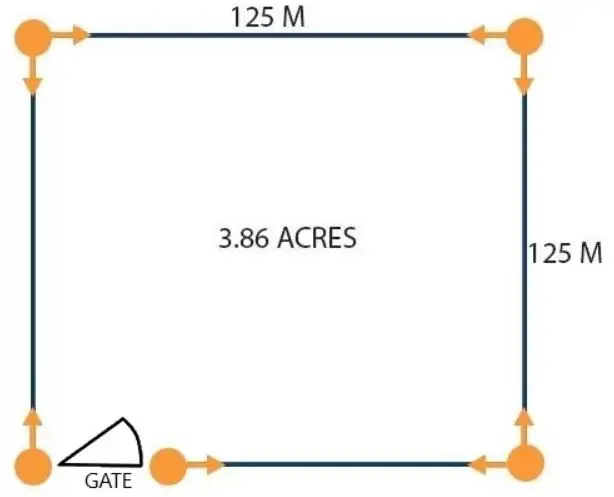 3.86 Acre field for fencing price examples