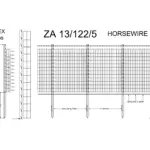 Horse Fence Post 14clip 13/122/5 Horse wire spec sheet